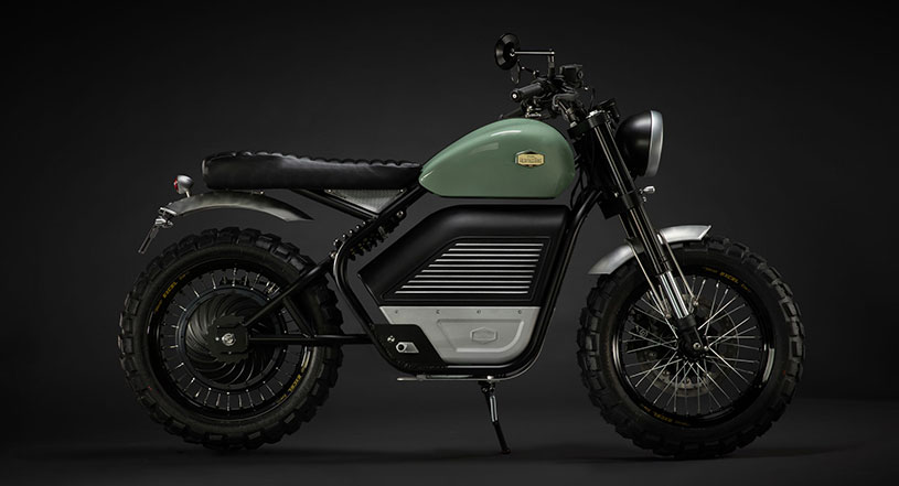 Luxury Electric Motorcycle Made in France by Ateliers HeritageBike